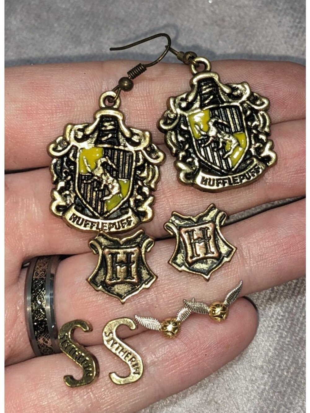Pottercore Dark Academia Harry Potter Earrings Set of 4 Pairs
